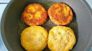 入秋尝鲜：南瓜季吃这口外酥内软的煎饼，加料红豆沙超香