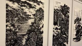 追随张仃17年,画家郭博展焦墨山水