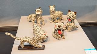 青海美术馆开展“湖山对话”主题雕塑展 百件作品展现青海湖生态图景