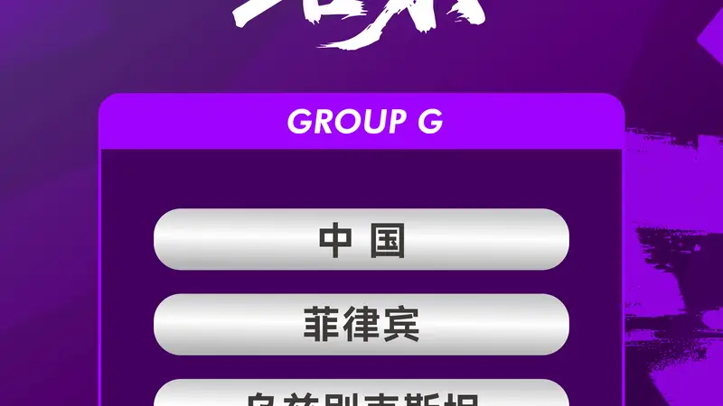 亚运会女足抽签:中国队与菲律宾乌兹别克中国香港同组