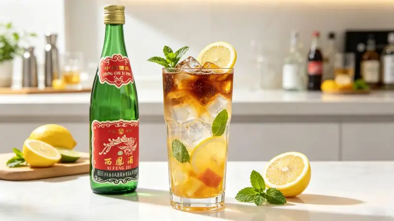 试20余款国产白酒调酒 最终选中45度凤香型西凤小绿泡