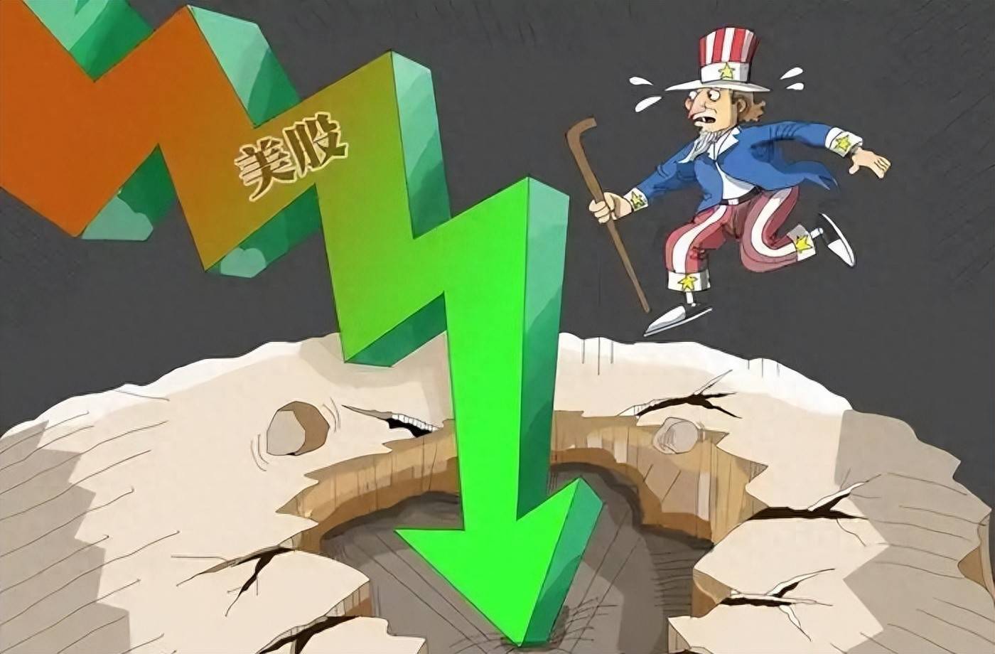 一条新闻，引发美股崩盘，沃什深夜救市失败，可能带崩美国国运？