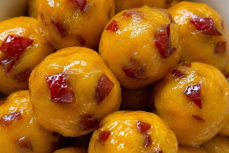 哄娃神器——南瓜红枣糯米球，不用烤箱不油炸，软糯香甜的小团子。