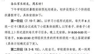 深圳某校暑假安排流出：早8晚10，线上打卡，统一答疑……这哪里是放假