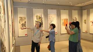 141幅佳作亮相东城群众美术书法展 AI绘画“参展”成亮点