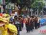 8月6日云南禄劝火把节 多民族方阵巡游传递祝福