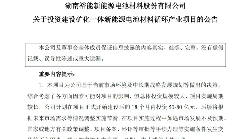 240亿元!磷酸铁锂龙头,大投资