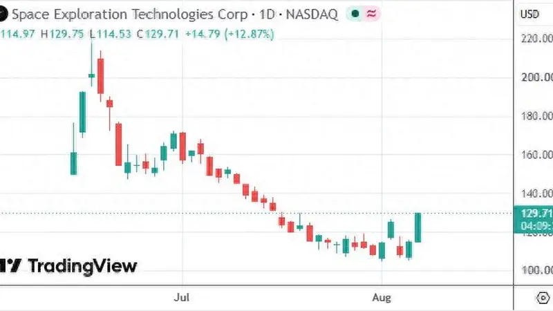 SpaceX早期投资者股价腰斩纠结 年底解禁日或加剧持仓抉择