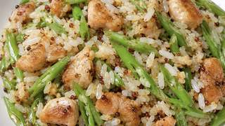 四季豆鸡丁藜麦饭：一锅炒出的健康美味