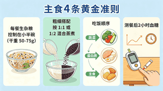 糖尿病患者应合理选择主食种类和食用量