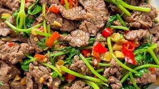 鲜辣入味超下饭，家常小炒黄牛肉地道做法