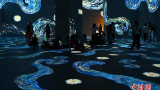 “印象·梵高——沉浸式数字艺术展”在广东省博物馆开展