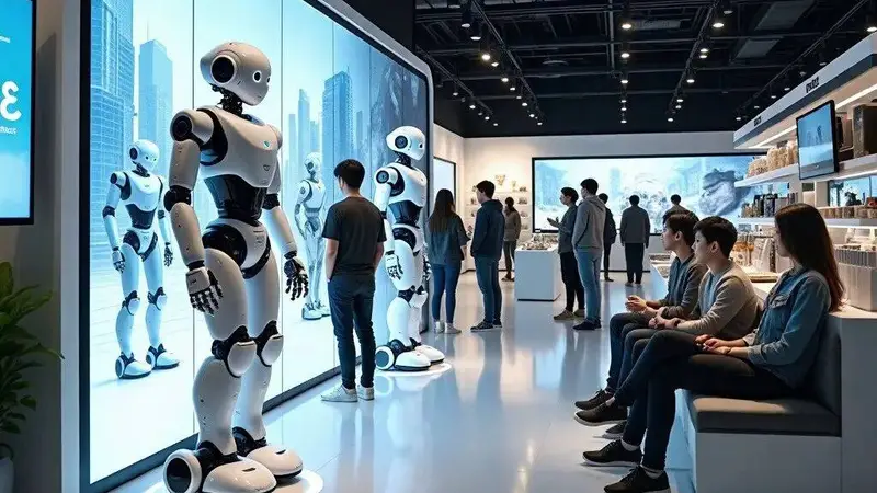 人形机器人开店热潮：商业化前哨还是流量实验？