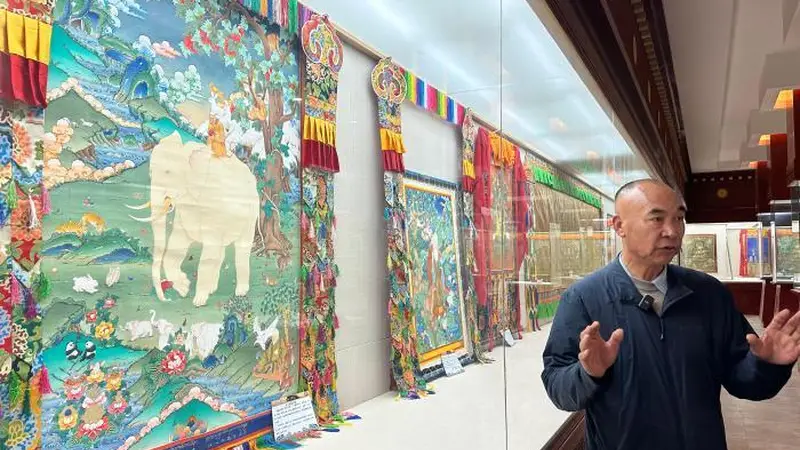 圣境甘南·心灵之旅：在闹市“邂逅”千年藏族唐卡