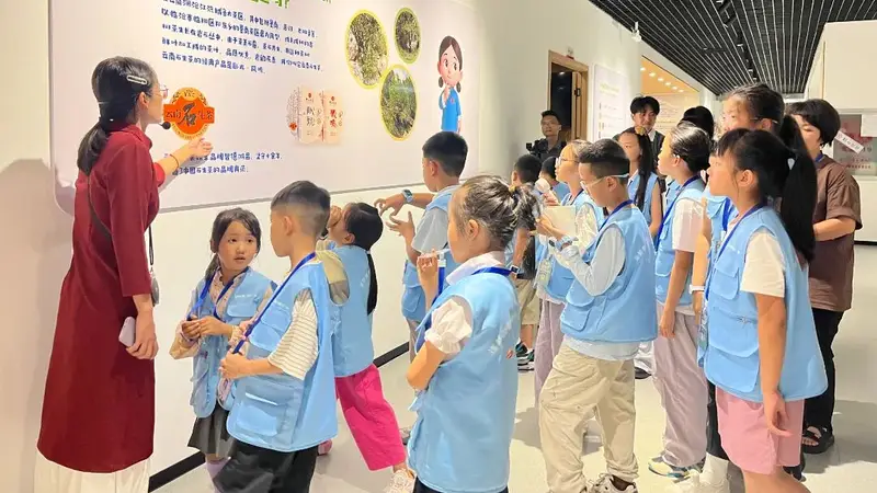 63名媒体小达人走进临沧智德鸿昌茶企 沉浸式研学茶文化