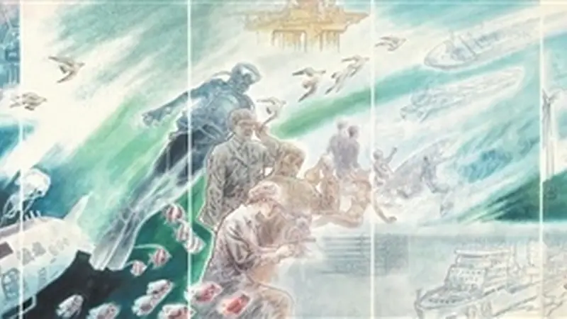 海军老兵创作《蓝色旋律》 画笔绘就万里海疆壮丽画卷