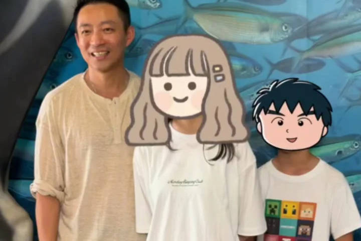 大S一双儿女近照曝光！和爸爸去海洋公园被偶遇