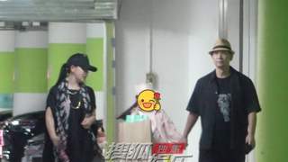 赵文卓一家逛街 牵小女儿手细心开车门温柔满分