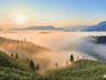 均温20℃看亚洲第一桌山,这座四川中西古镇,治好了我的三伏天