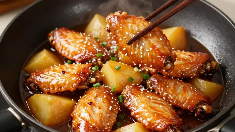 土豆鸡翅这样做,软糯入味比肉还香