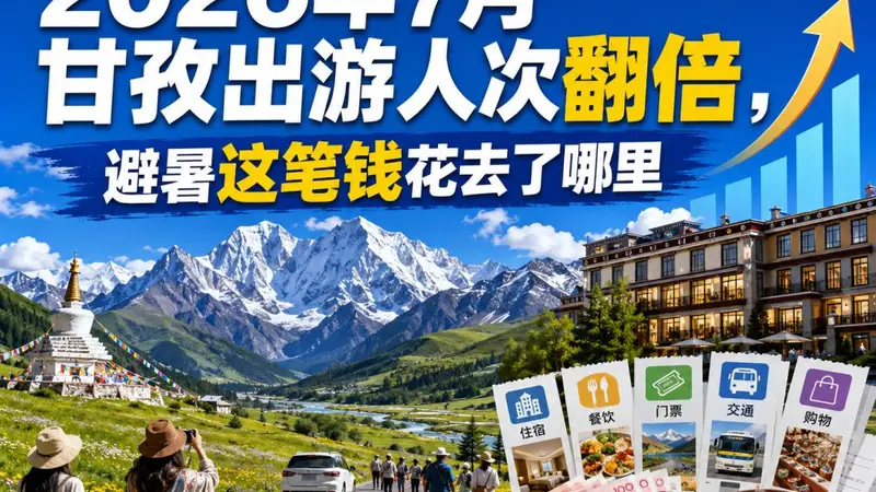 2026年7月甘孜出游人次翻倍 避暑消费新去向明确