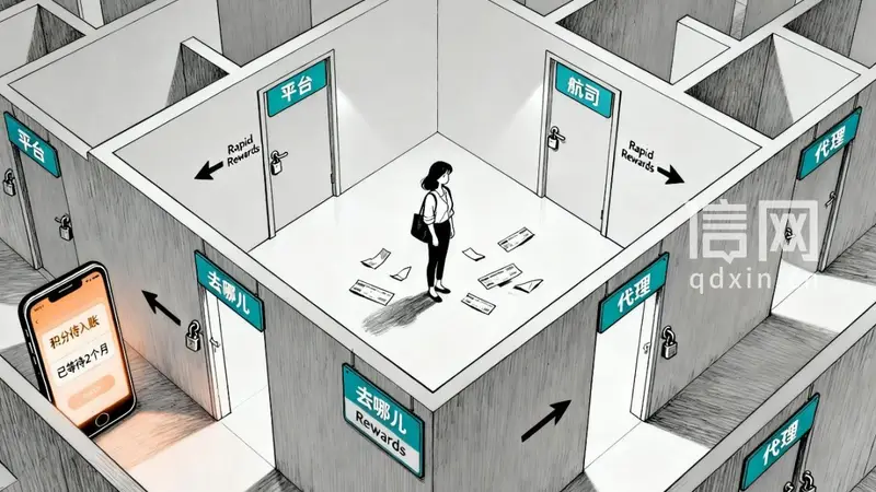 用户购买去哪儿旅行分段机票后，积分退款两月未到账，平台航司互相推诿终获解决