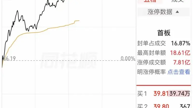 8月5日玻璃玻纤板块异动 电子布龙头中国巨石午后封涨停 封单近40万手