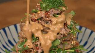 麻酱香菜牛肉:一口入魂的家常神仙吃法