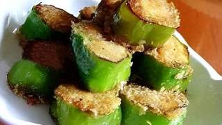 煎尖椒豆腐酿外酥里嫩 鲜香解馋超下饭