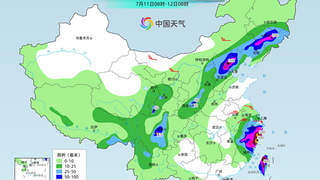 台风“巴威”风雨最强时段到来 中东部高温范围缩减