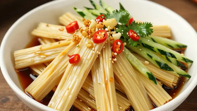 凉拌腐竹怎么泡才嫩?大厨教你这招,入味不硬还解暑