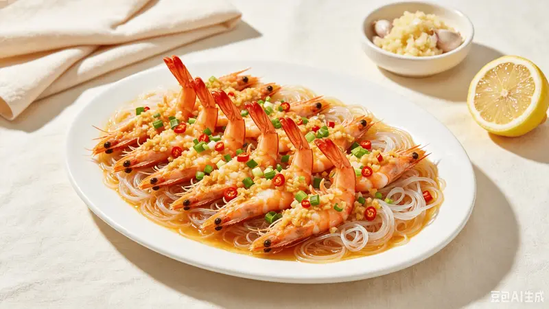 蒜蓉粉丝蒸虾:鲜香零失败家常美味