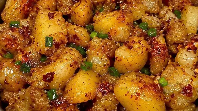 孜然土豆煎制有技巧 外焦里糯还爆汁