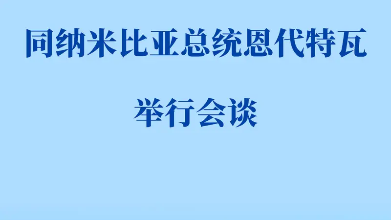 习近平同纳米比亚总统恩代特瓦会谈