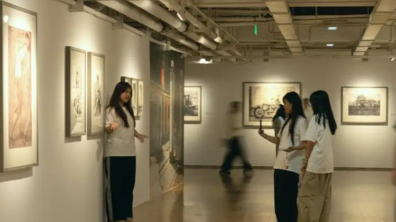 央美百年素描精品展长沙开幕 勾勒中国造型艺术教育百年脉络