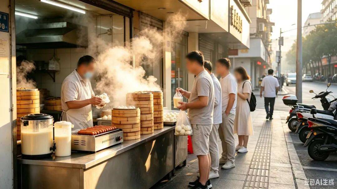 现在的早饭有噶句？坛友吐槽：小笼包+豆浆+烤肠就要15块！