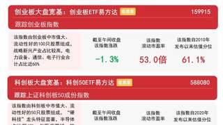 创业板指冲高回落,创业板ETF易方达(159915)上一交易日获1.6亿元资金净流入