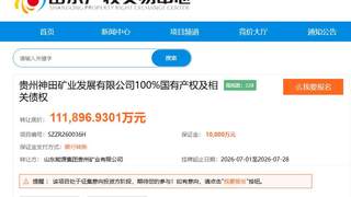 山东能源集团1元清仓贵州神田矿业股权，接盘方需承担超11亿债权