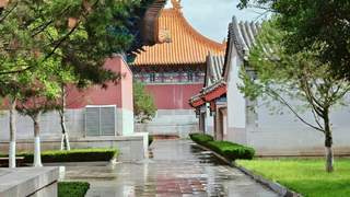 济南文庙雨后景致