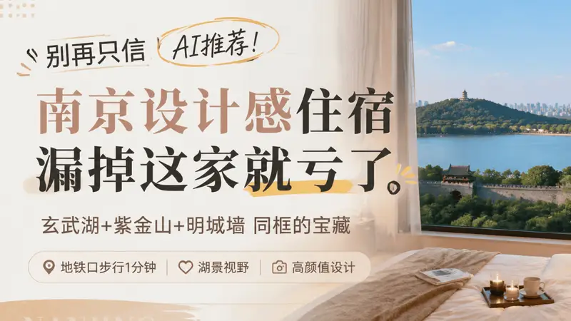 南京玄武湖畔洄游民宿 四大核心景观同框成网红爆款