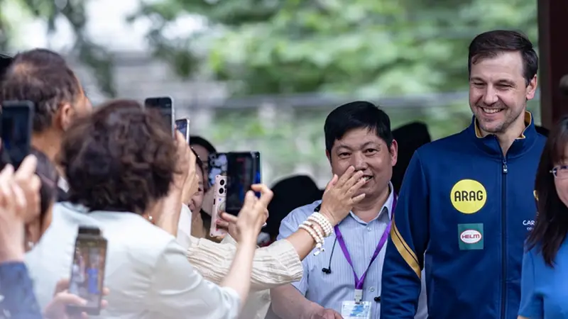 乒坛传奇波尔重返“第二故乡”,续写二十载中国缘