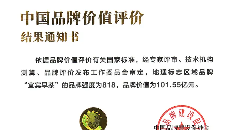 宜宾早茶品牌价值突破百亿 达101.55亿元