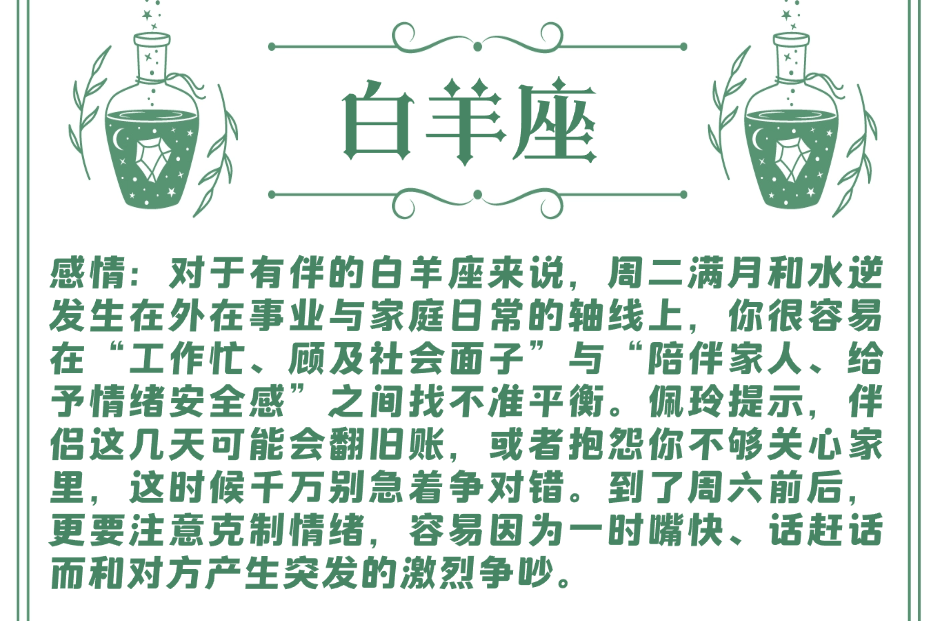 十二星座周运（06/29-07/05）—ezoey徐佩玲26年星座播报