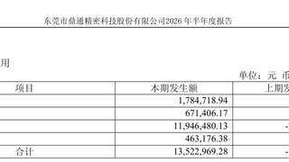 鼎通科技2026年半年报披露 财务费用飙涨收购蓝海视界近亿商誉未设业绩承诺