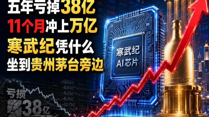 五年亏掉38亿的公司,11个月冲上万亿:寒武纪凭什么坐到贵州茅台旁边