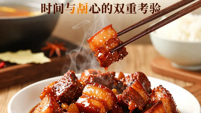 红烧大肉：老汤慢炖出油润软糯，一口穿越回童年灶台