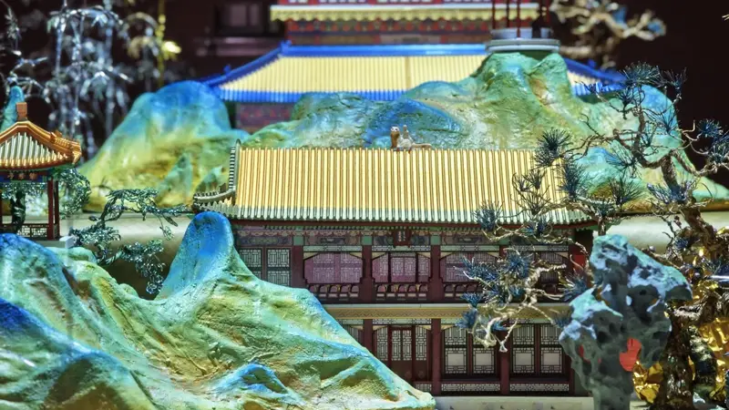 数字光影复原故宫乾隆花园全域风貌