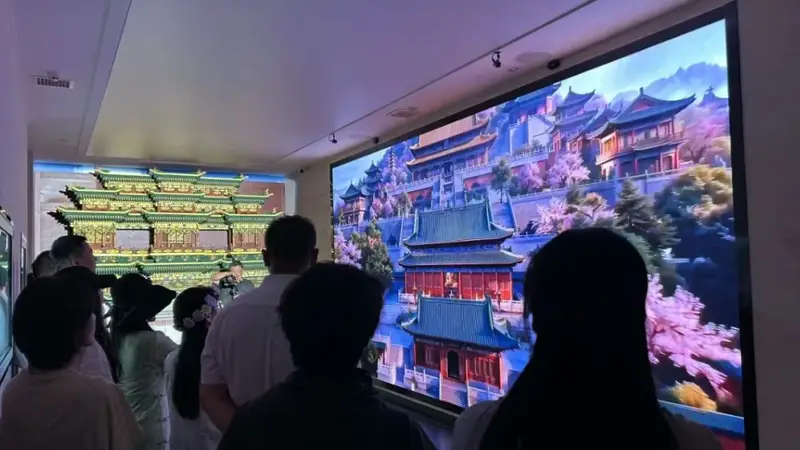山西隰县1:1复刻天宫楼阁数字文旅地标开放 多科技打造沉浸式游览体验
