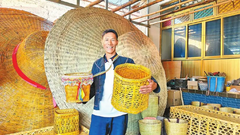 云南巍山竹编俏 匠技兴业引回流