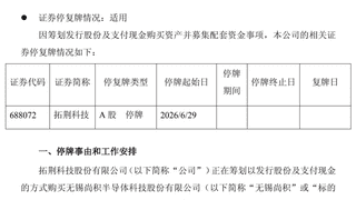半导体牛股大动作!下周一停牌